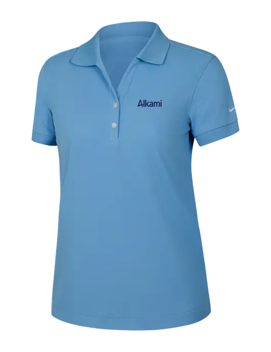 Nike Womens Dri-FIT Classic Light Blue Polo w/Alkami Logo