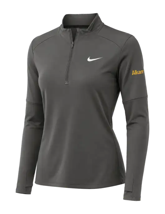 Nike Dark Grey Womens Dri-FIT Element 1/2-Zip Pullover w/Alkami Logo