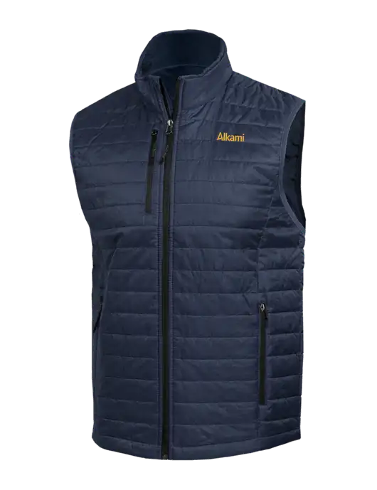 Packable Navy Puffy Vest w/Alkami Logo