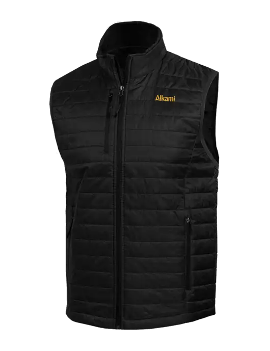 Packable Black Puffy Vest w/Alkami Logo