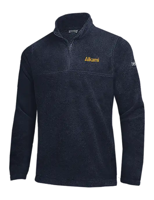 Columbia Navy Steens Mountain Fleece 1/2 Zip Pullover w/Alkami Logo