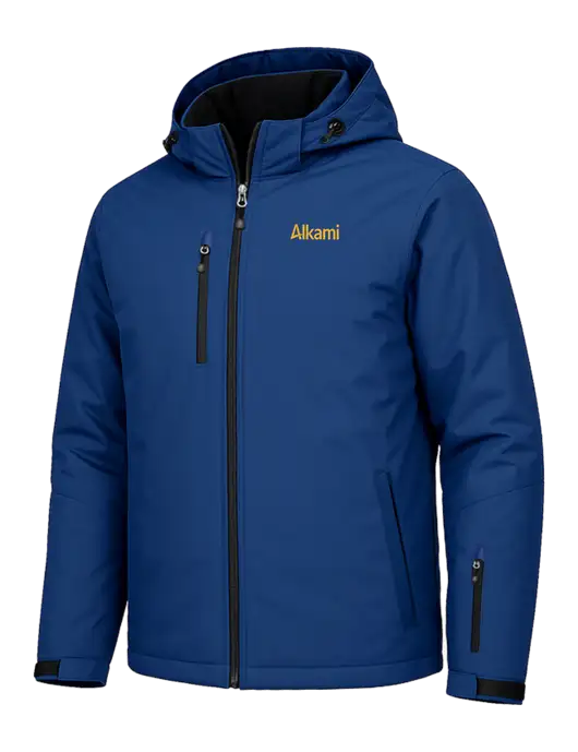 Cold Weather Vortex Royal/ Black Waterproof 3-in-1 Jacket with Detachable Hood w/Alkami Logo