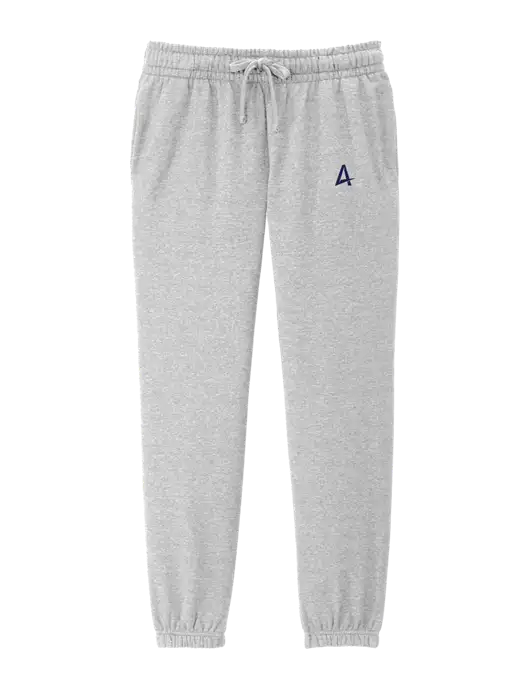 District Womens Light Heather Grey Fleece Sweatpants w/Alkami Logo