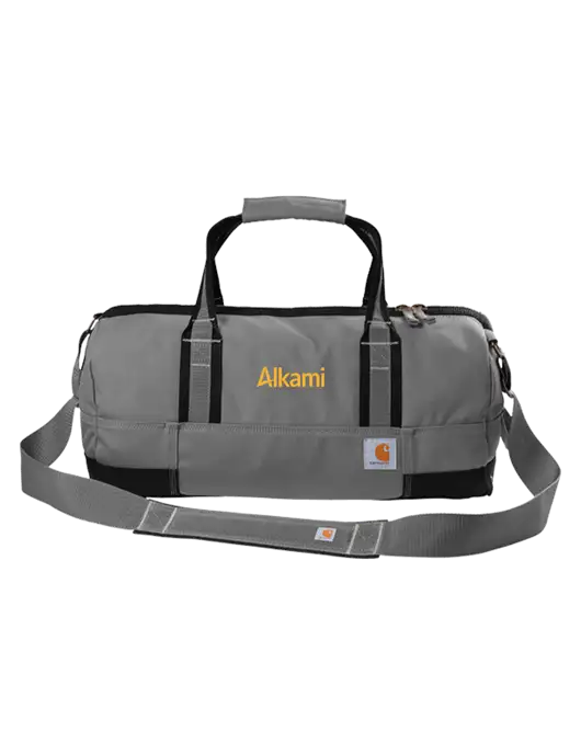 Carhartt Medium Grey Foundry Series 20” Duffel w/Alkami Logo