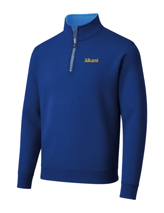 Fairway & Greene Caves Quarter-Zip Tech Dark Royal Pullover w/Alkami Logo