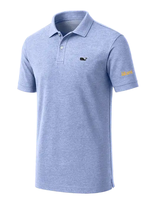 Vineyard Vines Edgartown Light Royal Pique Polo w/Alkami Logo