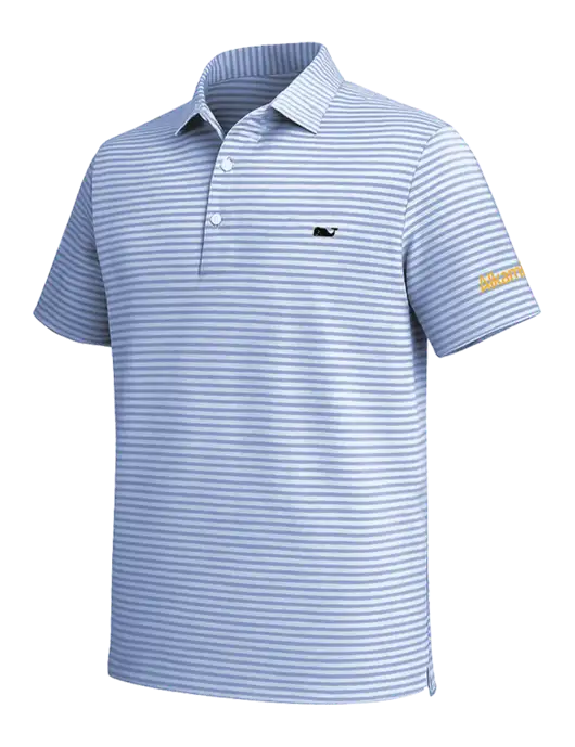 Vineyard Vines Light Navy Heathered Winstead Sankaty Polo w/Alkami Logo