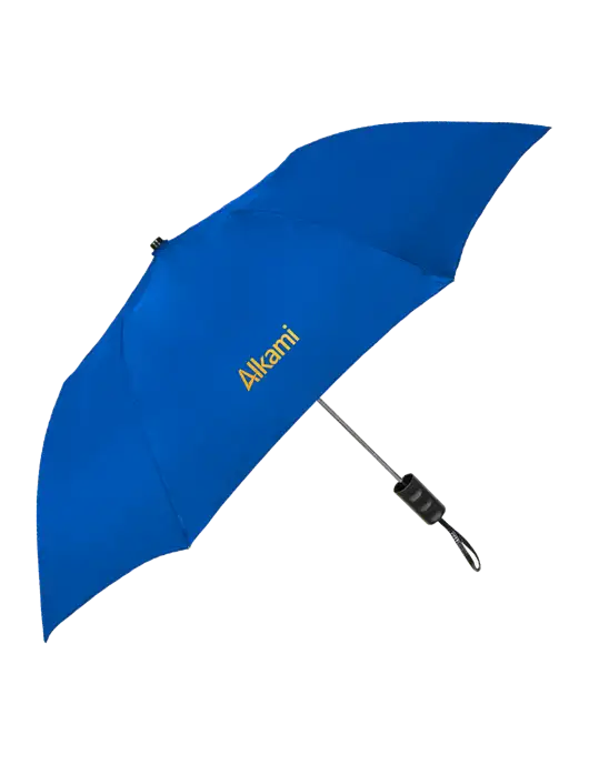 Dark Royal 42" Folding Umbrella  w/Alkami Logo