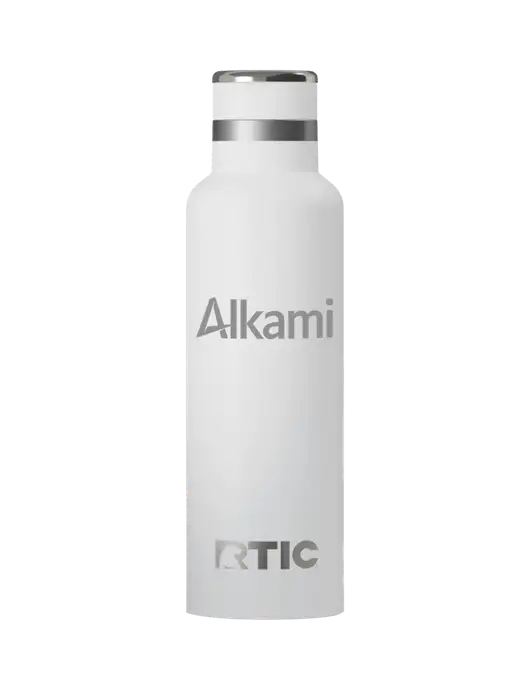 RTIC Journey 20 oz White Bottle w/Alkami Logo