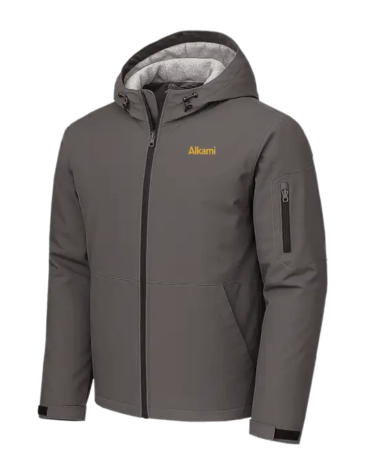 Waterproof Insulated Dark Grey Jacket w/Alkami Logo