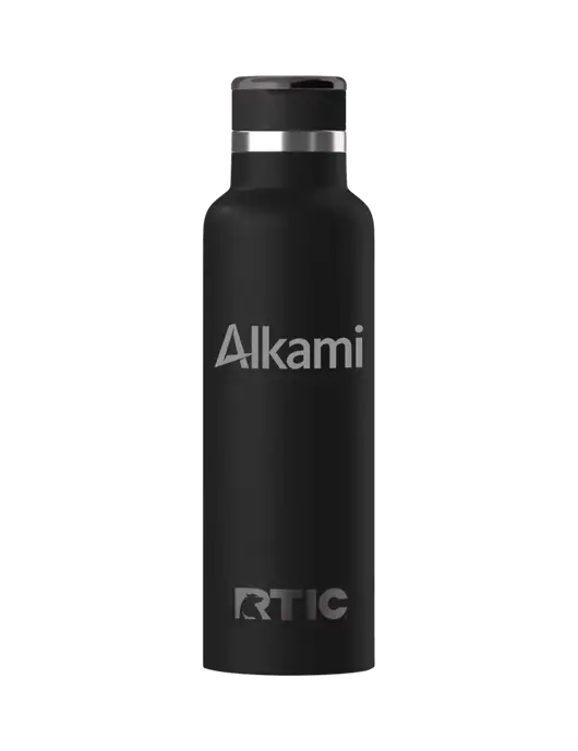 RTIC Journey 20 oz Black Bottle w/Alkami Logo