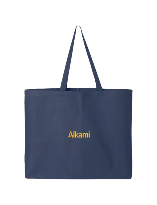 Sturdy Canvas Navy Tote w/Alkami Logo