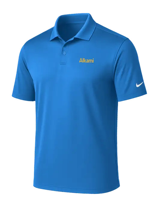 NIKE Light Royal Victory Solid Polo w/Alkami Logo