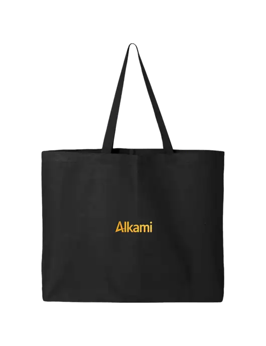 Sturdy Canvas Black Tote w/Alkami Logo