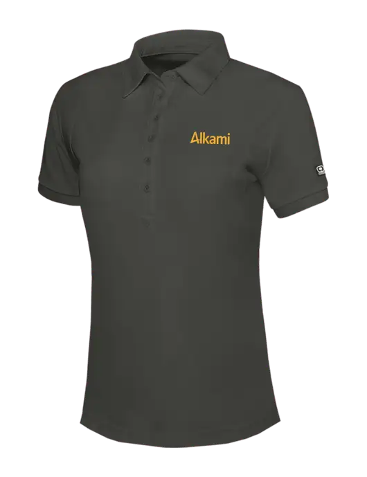 OGIO Womens Dark Grey Jewel Polo w/Alkami Logo