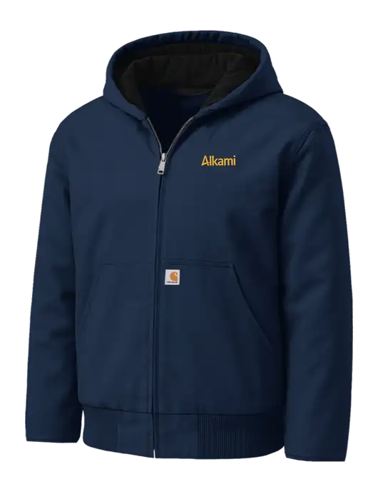 Carhartt Washed Duck Active Dark Navy Jacket w/Alkami Logo