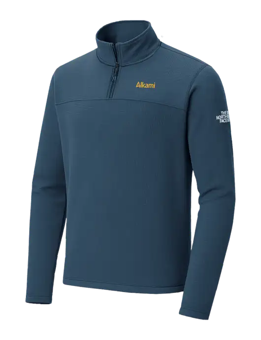 The North Face Aim 1/4-Zip Light Navy Fleece w/Alkami Logo
