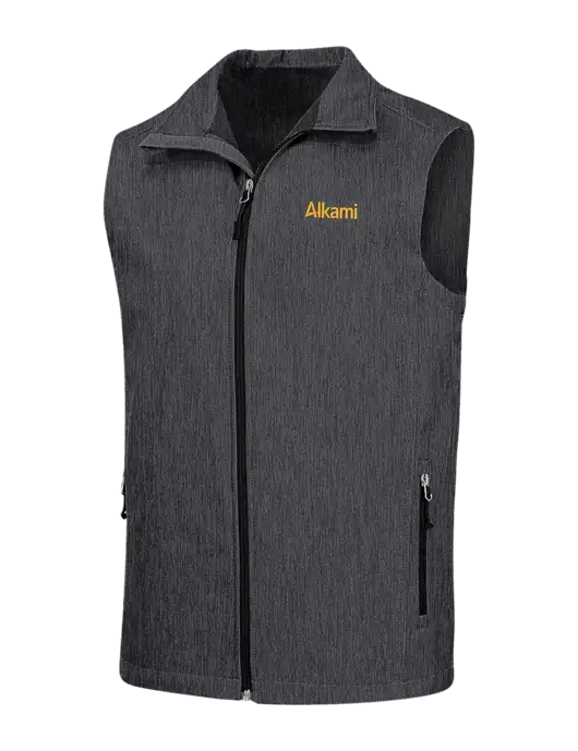 Charcoal Grey Heather Core Soft Shell Vest w/Alkami Logo