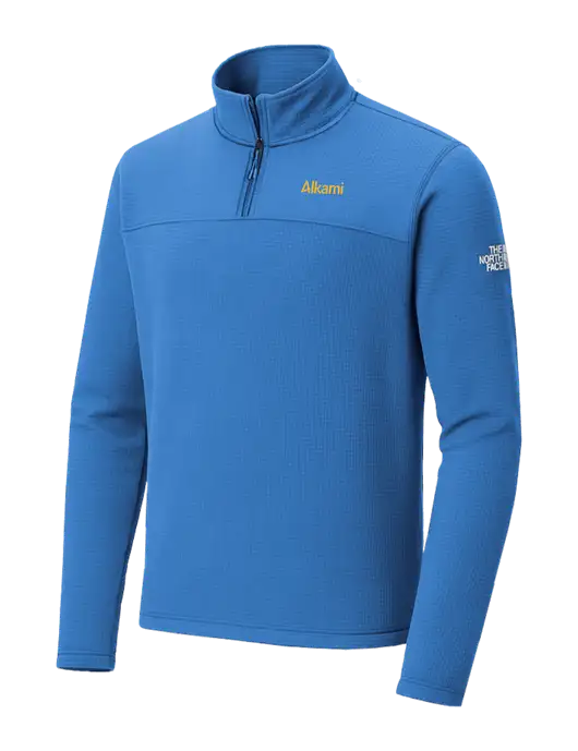 The North Face Aim 1/4-Zip Light Royal Fleece w/Alkami Logo