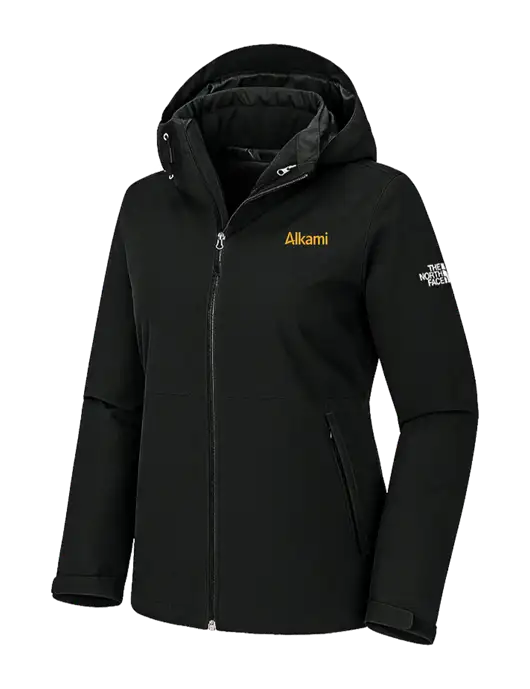 The North Face Womens Castle Valley Triclimate 3-in-1 Black Jacket w/Alkami Logo