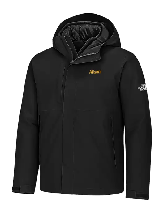 The North Face Castle Valley Triclimate 3-in-1 Black Jacket w/Alkami Logo