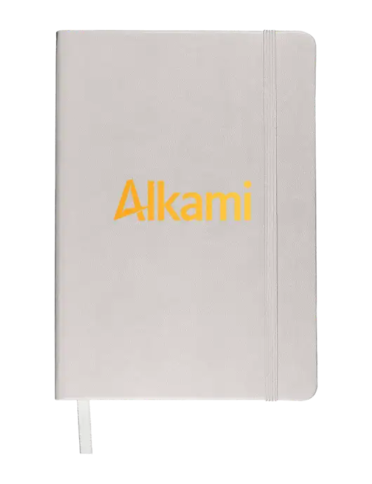 Leeman White Tuscany Journal 5.75 x 8.25 w/Alkami Logo