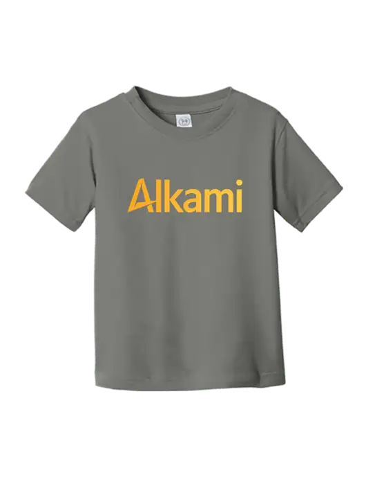 Rabbit Skins Charcoal Toddler Fine Jersey Tee w/Alkami Logo