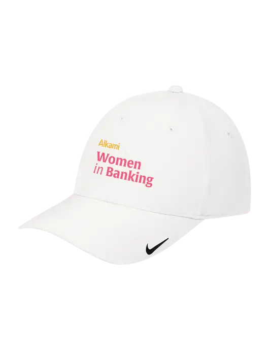 Nike White Dri-FIT Legacy Cap w/Women in Banking Logo