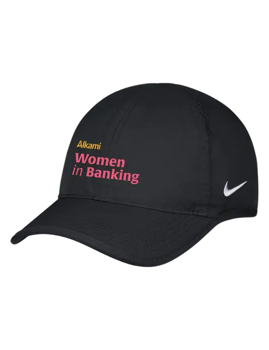 Nike Black Featherlight Cap w/Women in Banking Logo