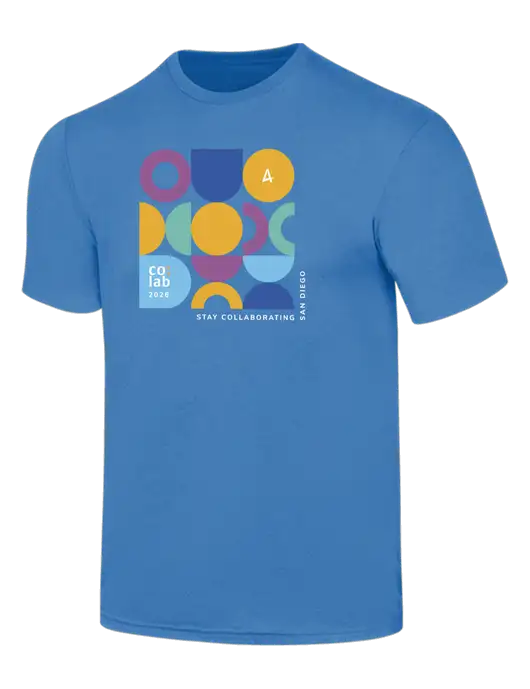 Light Royal Softstyle T-Shirt w/San Diego Co:lab 26 Logo