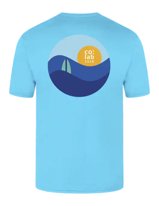 Very Light Sapphire Softstyle T-Shirt w/ACT Co:lab 26 Logo, ACT Co:lab 26 Logo