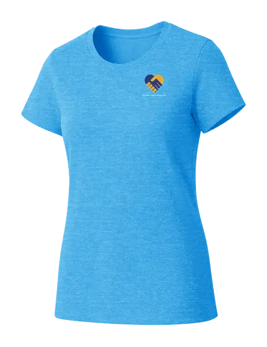 Womens Seriously Soft Light Sapphire T-Shirt w/ACT Co:lab 26 Logo, ACT Co:lab 26 Logo
